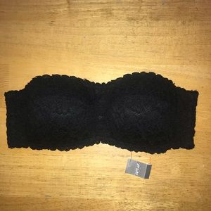 Aerie padded lace strapless bra